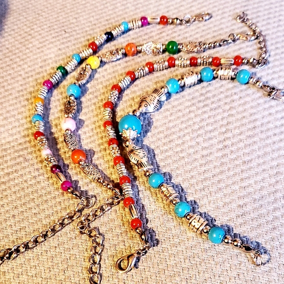 💥SALE 3 for $35💥 (4) Silver Plated Bracelets - Picture 2 of 4